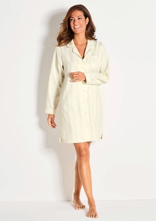 Satin-Nachthemd mit Streifen thumbnail 5