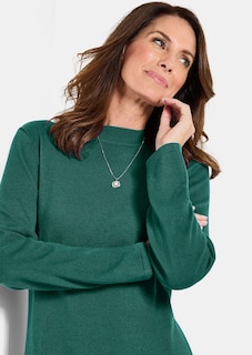 Robe en tricot à la coupe féminine en A thumbnail 4