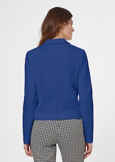 Trendy short-cut blazer in jersey with structured sections thumbnail 3