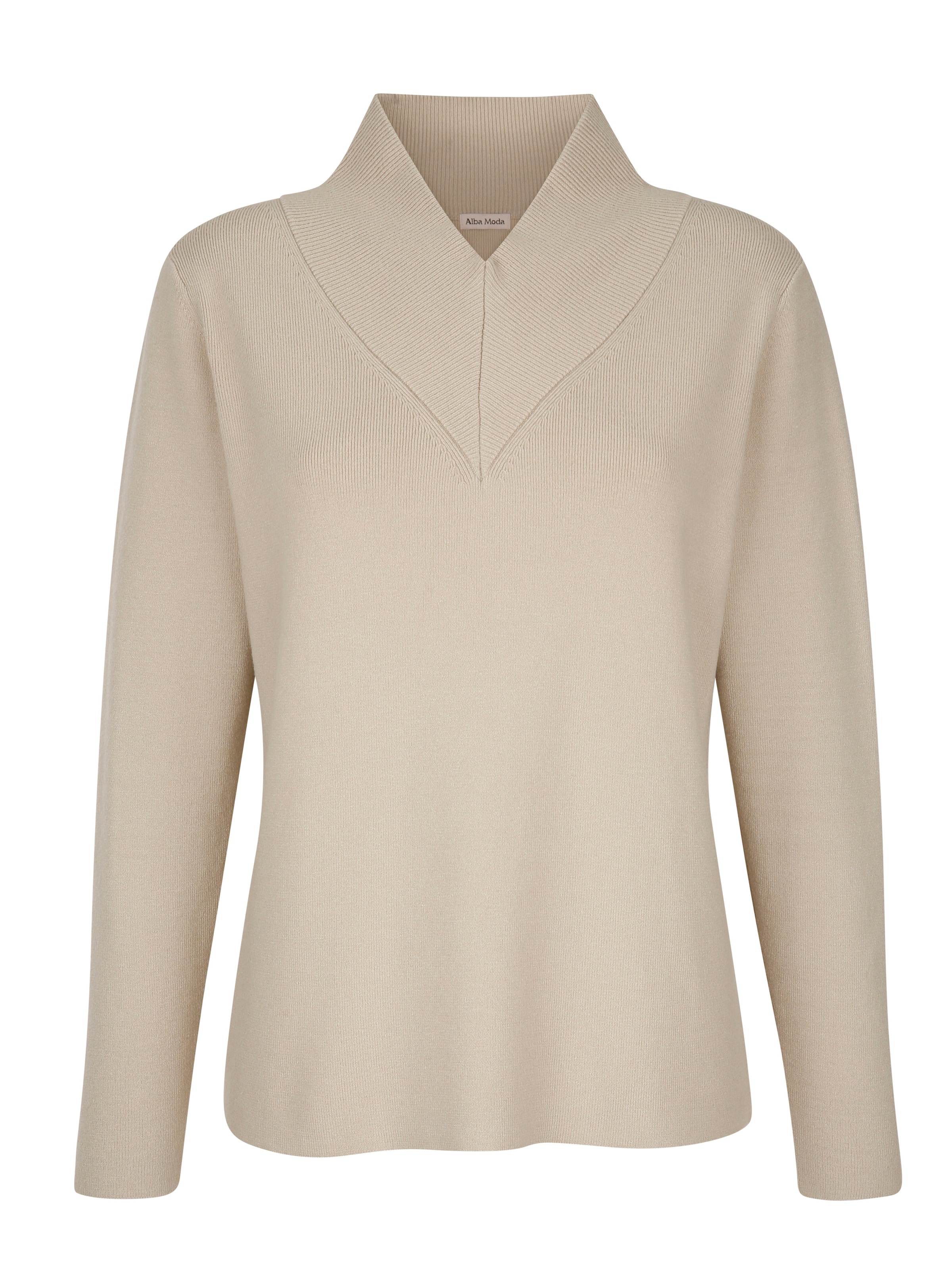 Strickpullover Pullover Damen Pullover Von Alba Moda Pullover Mit