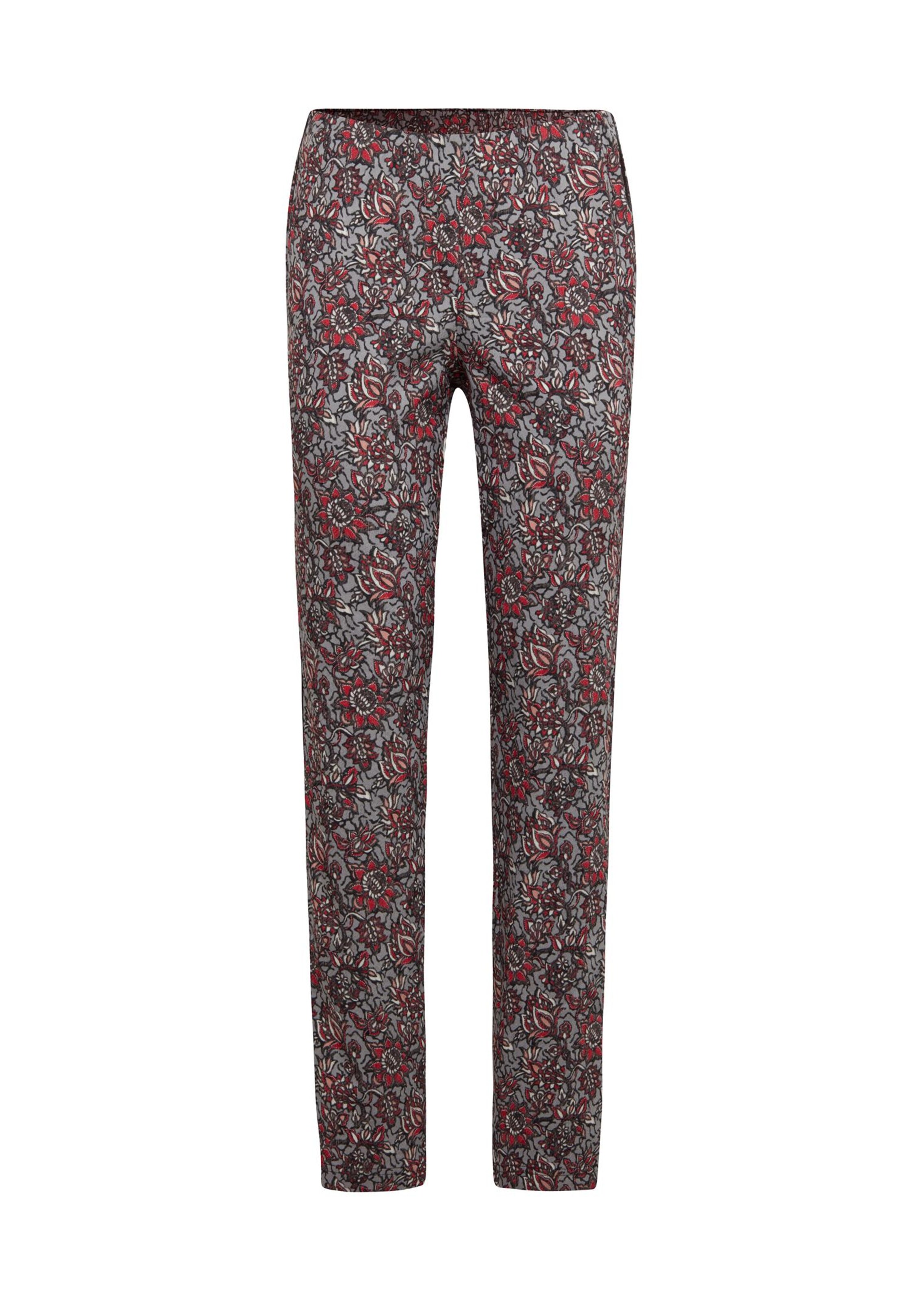Pantalon décontracté LOUISA orné d'un imprimé graphique - gris / à motifs - Gr. 52 de Goldner Fashio