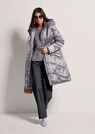 Lange Kapuzen-Jacke mit Webpelz thumbnail 4