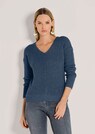 Langarm-Pullover mit V-Ausschnitt thumbnail 1
