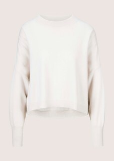 Kurzer Oversize-Pullover mit Kaschmir thumbnail 6