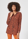 Long-line animal print blouse thumbnail 1