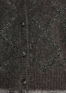 Strickjacke mit Rautenmuster und Pailletten thumbnail 5
