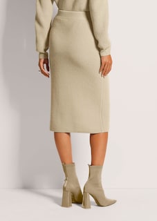 Tricot rok met elastische tailleband thumbnail 3