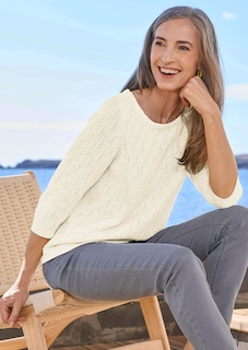 Pullover aus Baumwolle mit 3/4-Ärmeln thumbnail 7