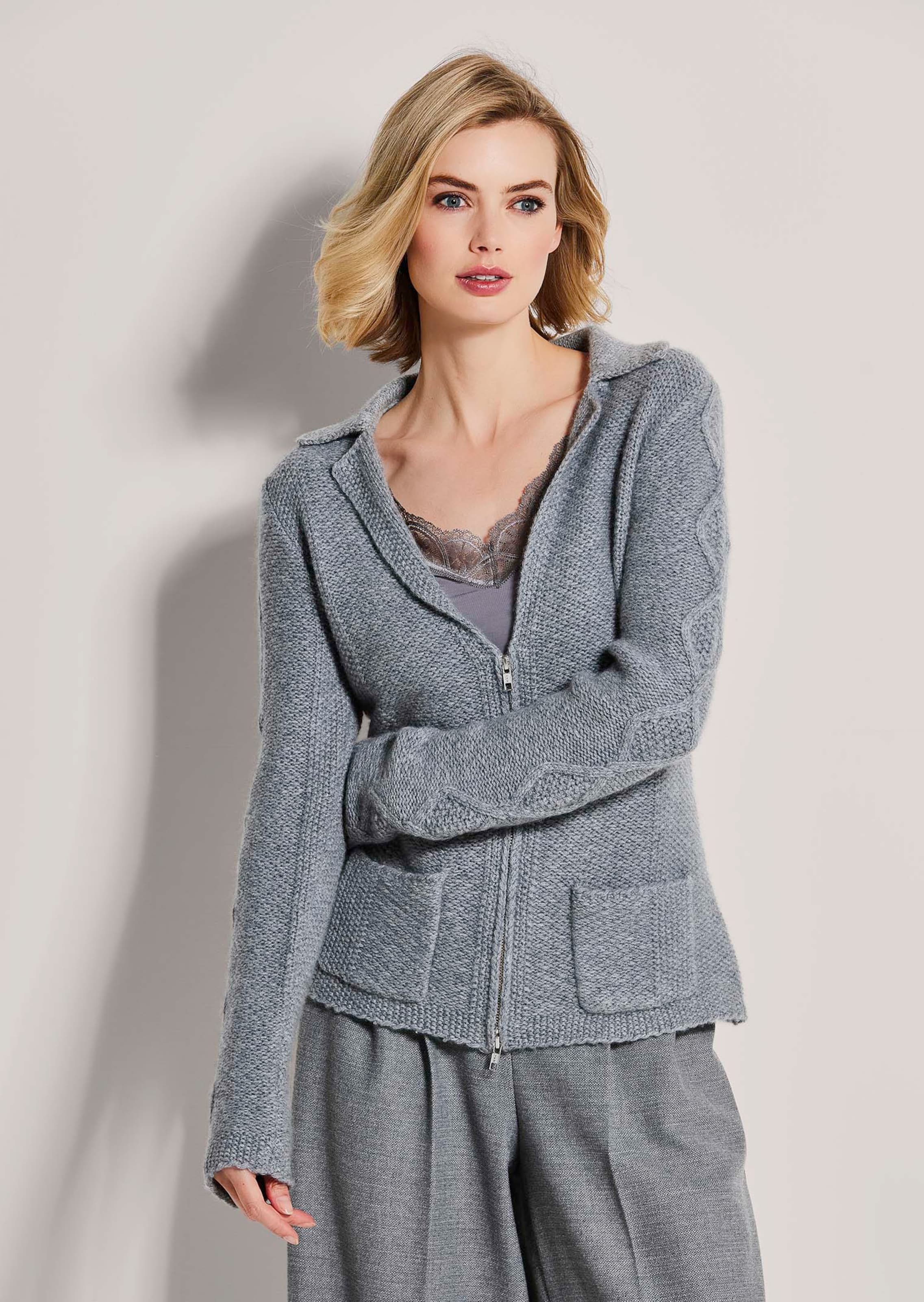 Tricot blazer. Puur kasjmier