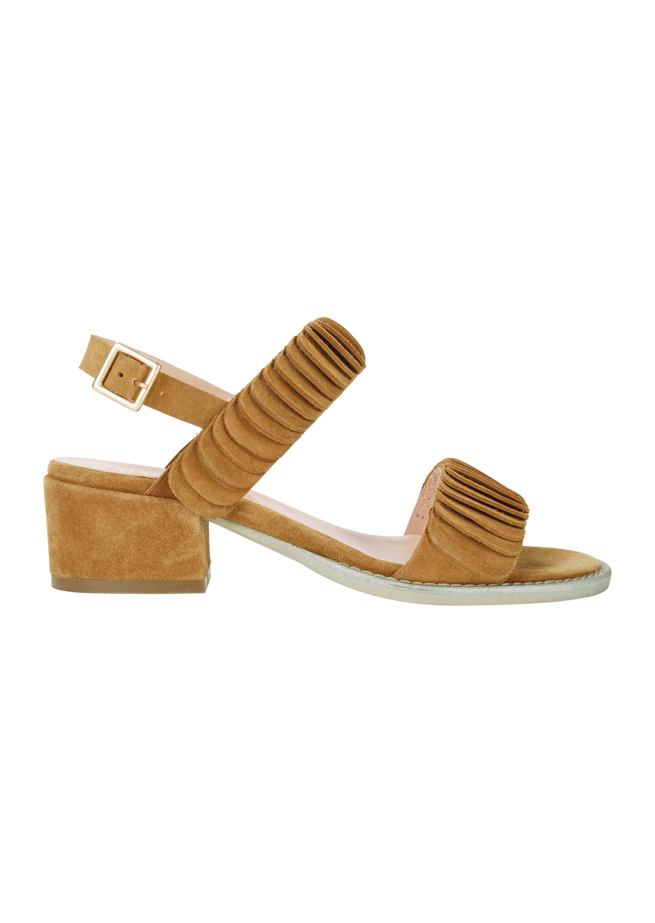Sandaletten aus Velours-Leder