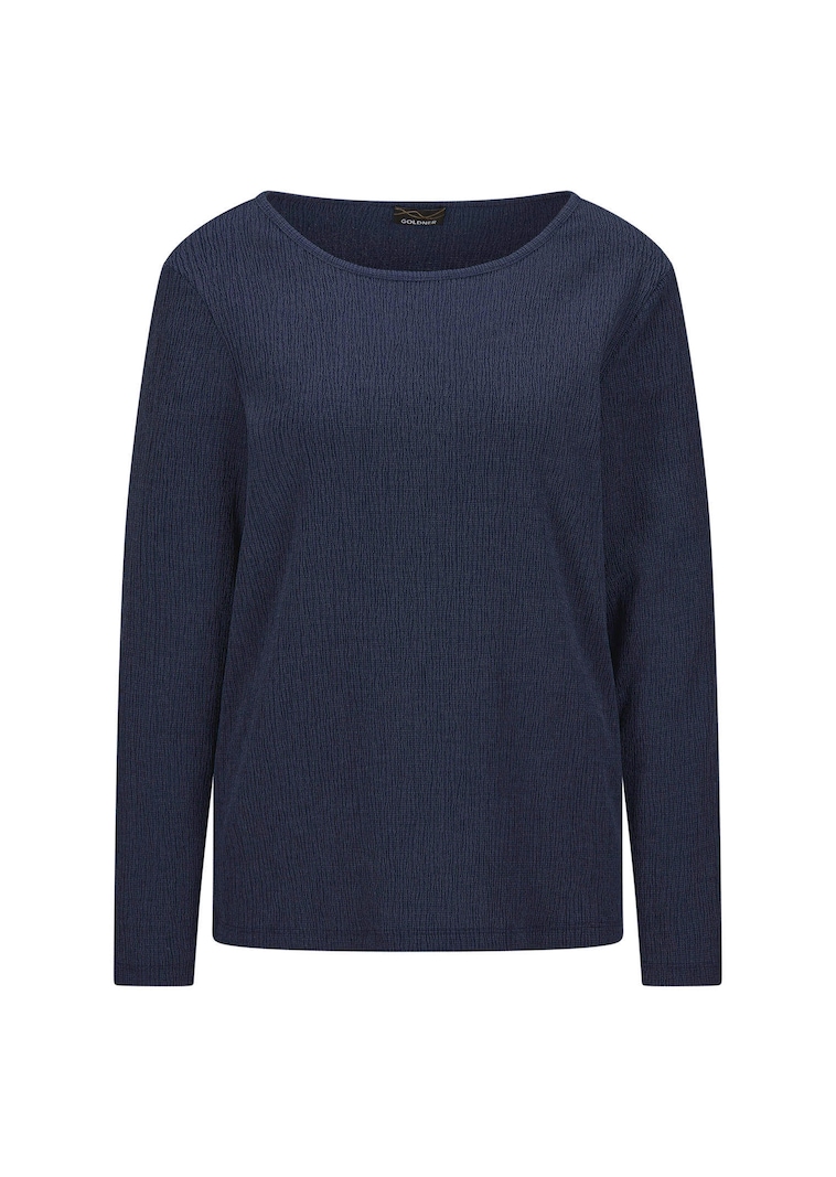 Jersey shirt in crêpelook