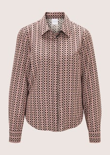 Geschmeidige Bluse mit geometrischem Muster thumbnail 6