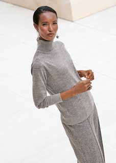 Rollkragen-Pullover aus Wolle thumbnail 7