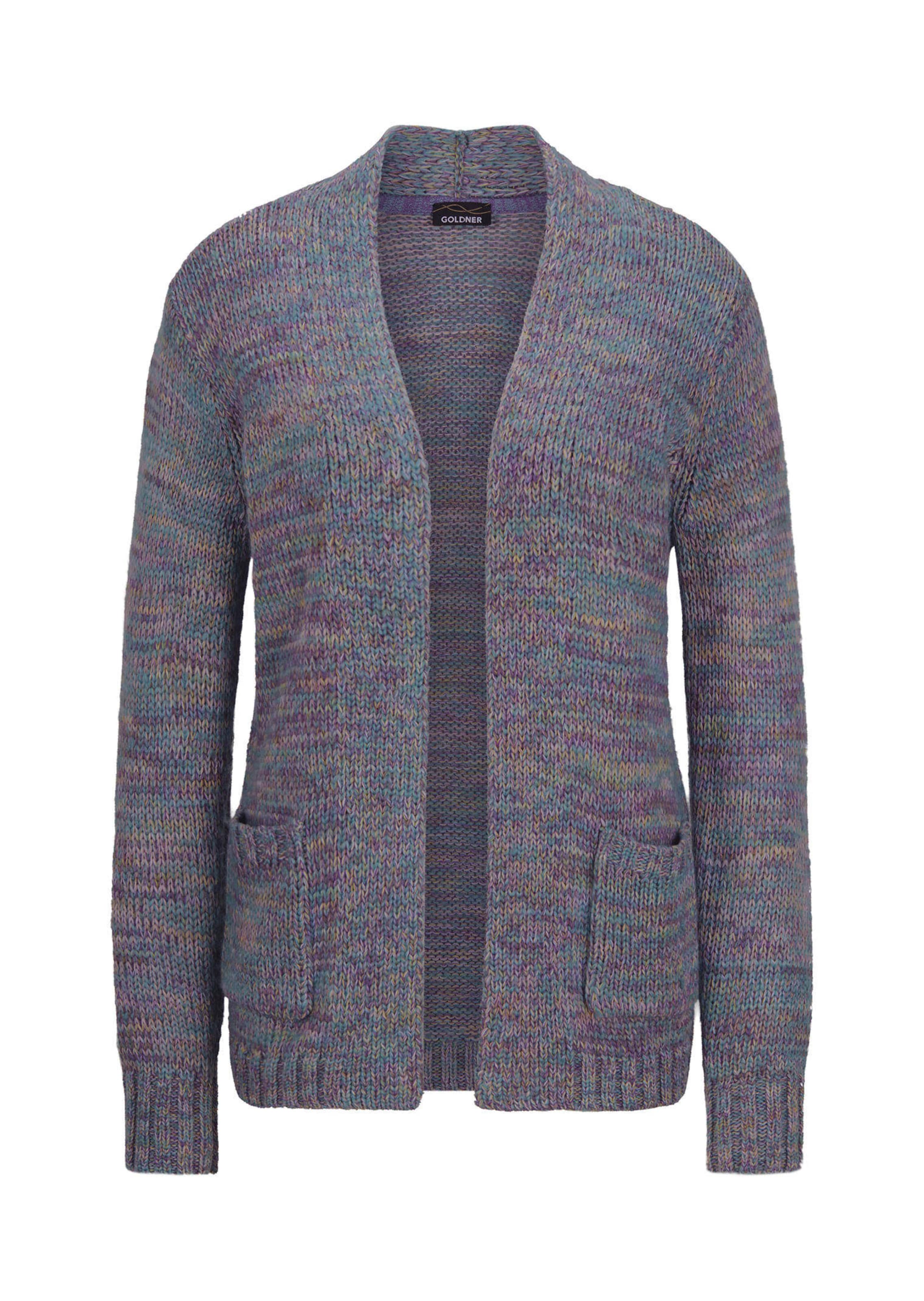 Strickjacke mit aufgesetzten Taschen