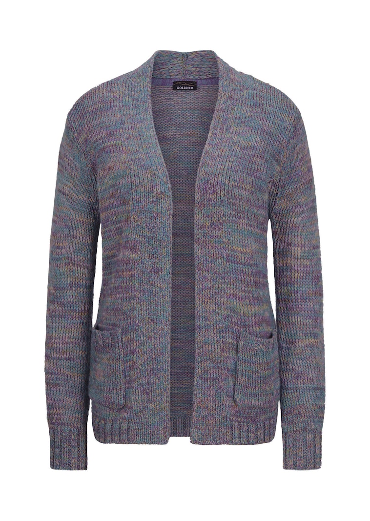 Veste en tricot avec poches plaquées