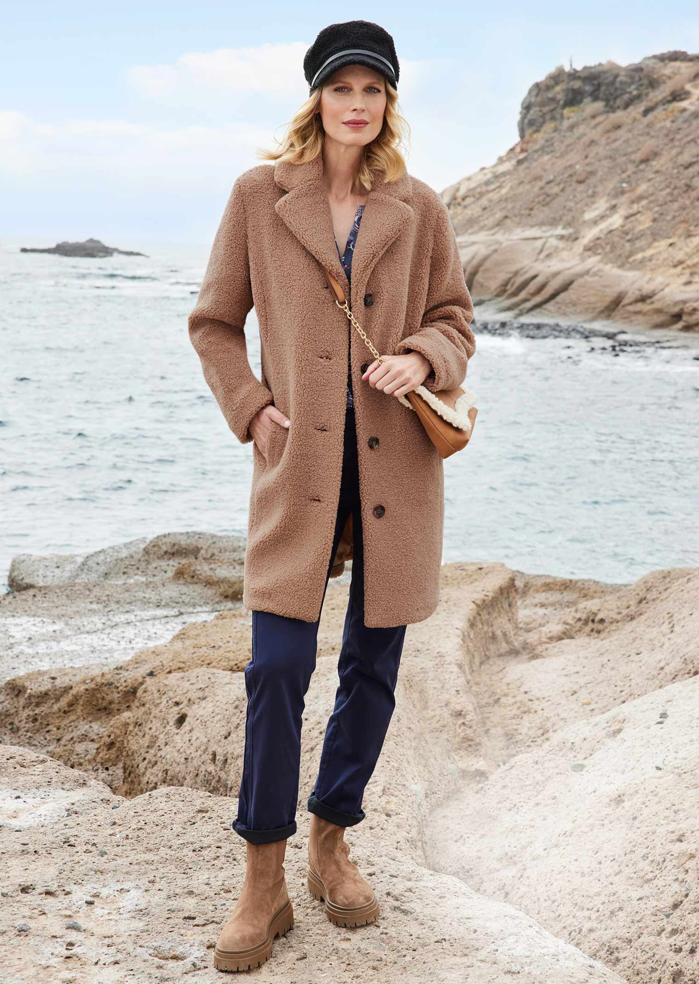 Manteau fourrure camel sale