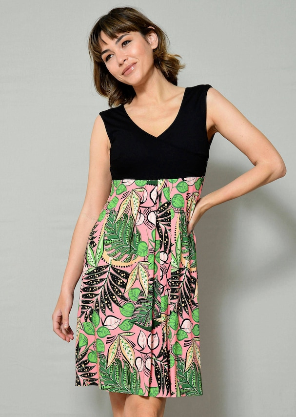 Strandkleid mit grafischem Druck 3