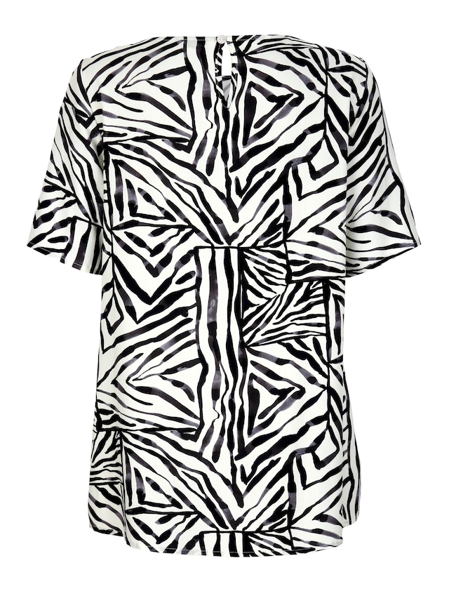 Bluse mit modischem allover Print 5