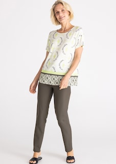 Jersey-Shirt mit breitem Rundhalsausschnitt thumbnail 2