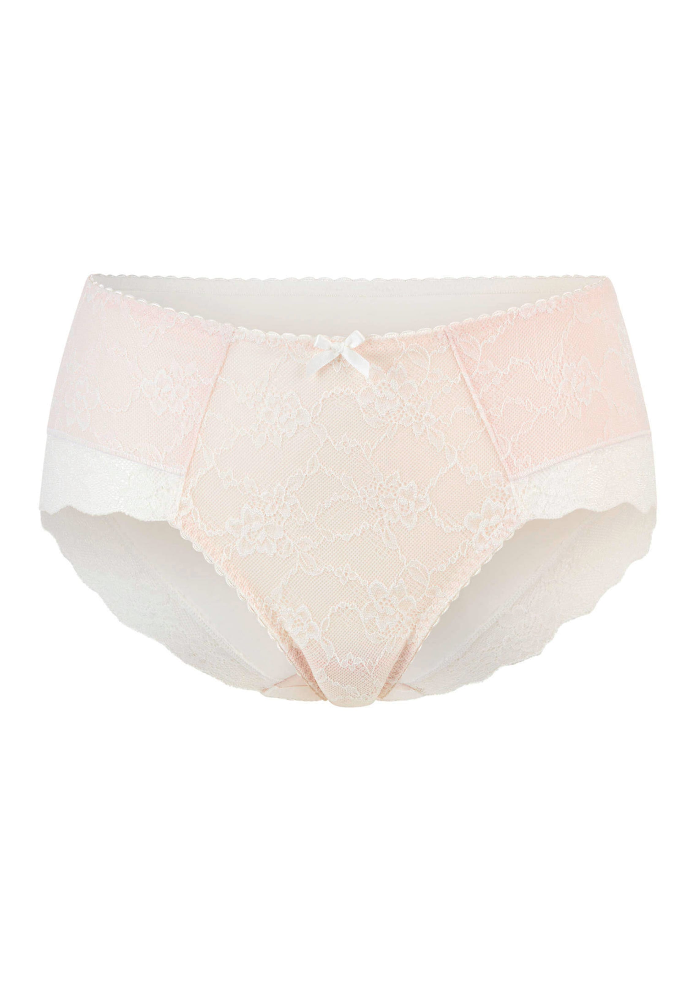 Slip taille haute en dentelle fleurie