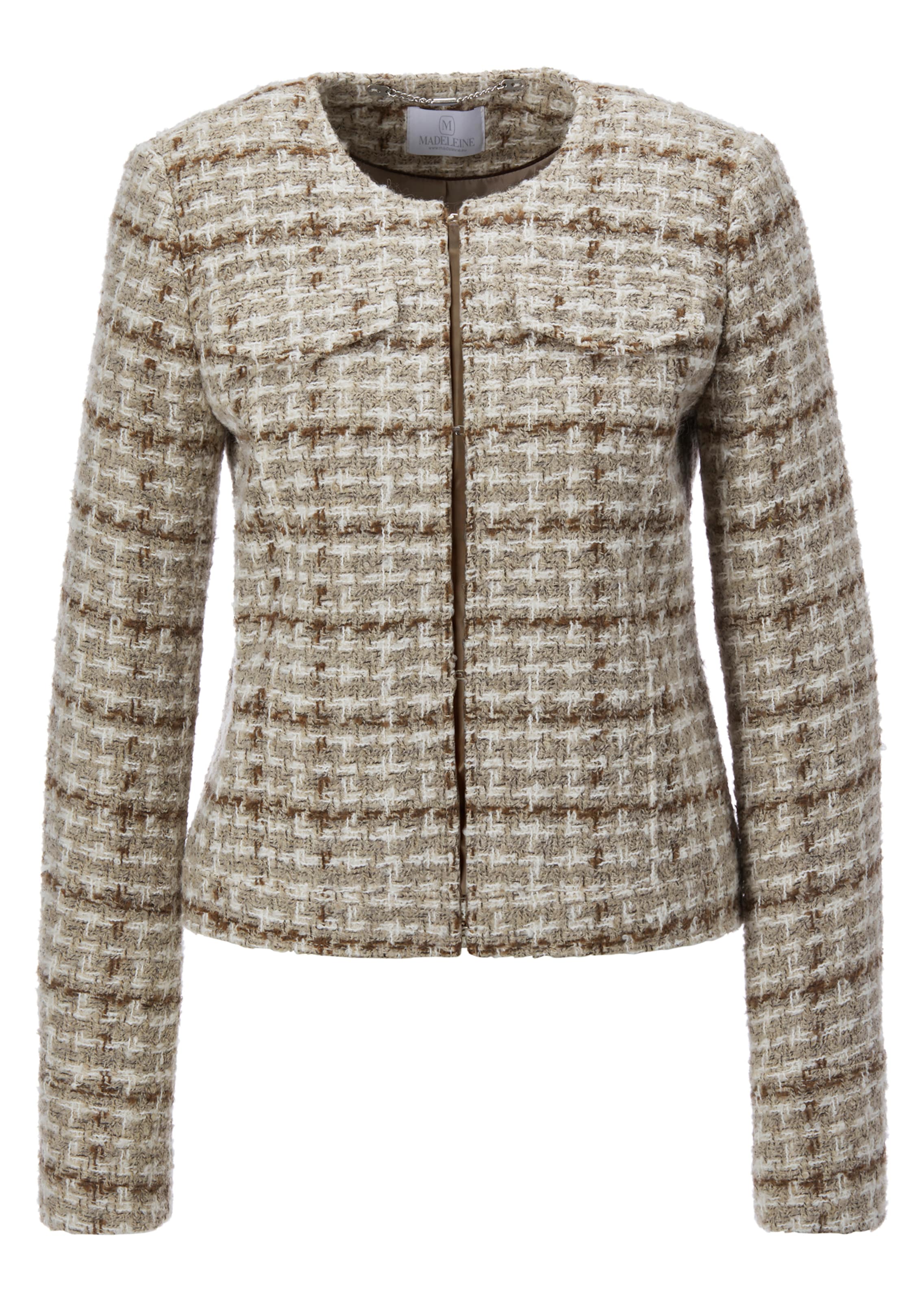 Karo-Blazer im französischen Couture-Stil
