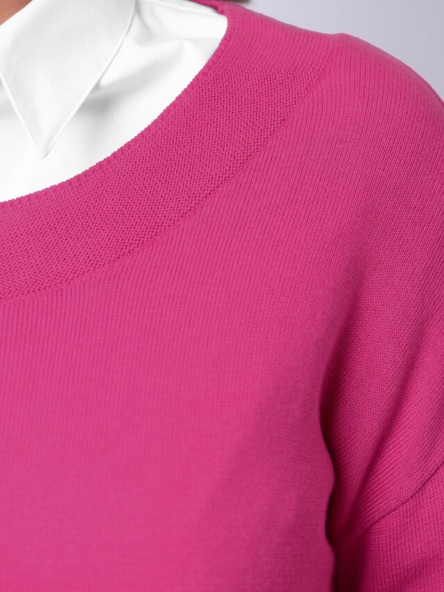 Pullover mit breitem Beleg am Ausschnitt 4