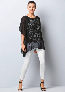 Chiffonbluse mit platziertem Print thumbnail 2