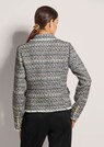 Kurzer Tweed-Blazer mit Fransen thumbnail 3