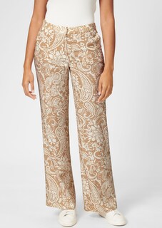 Wide trousers with paisley pattern thumbnail 1