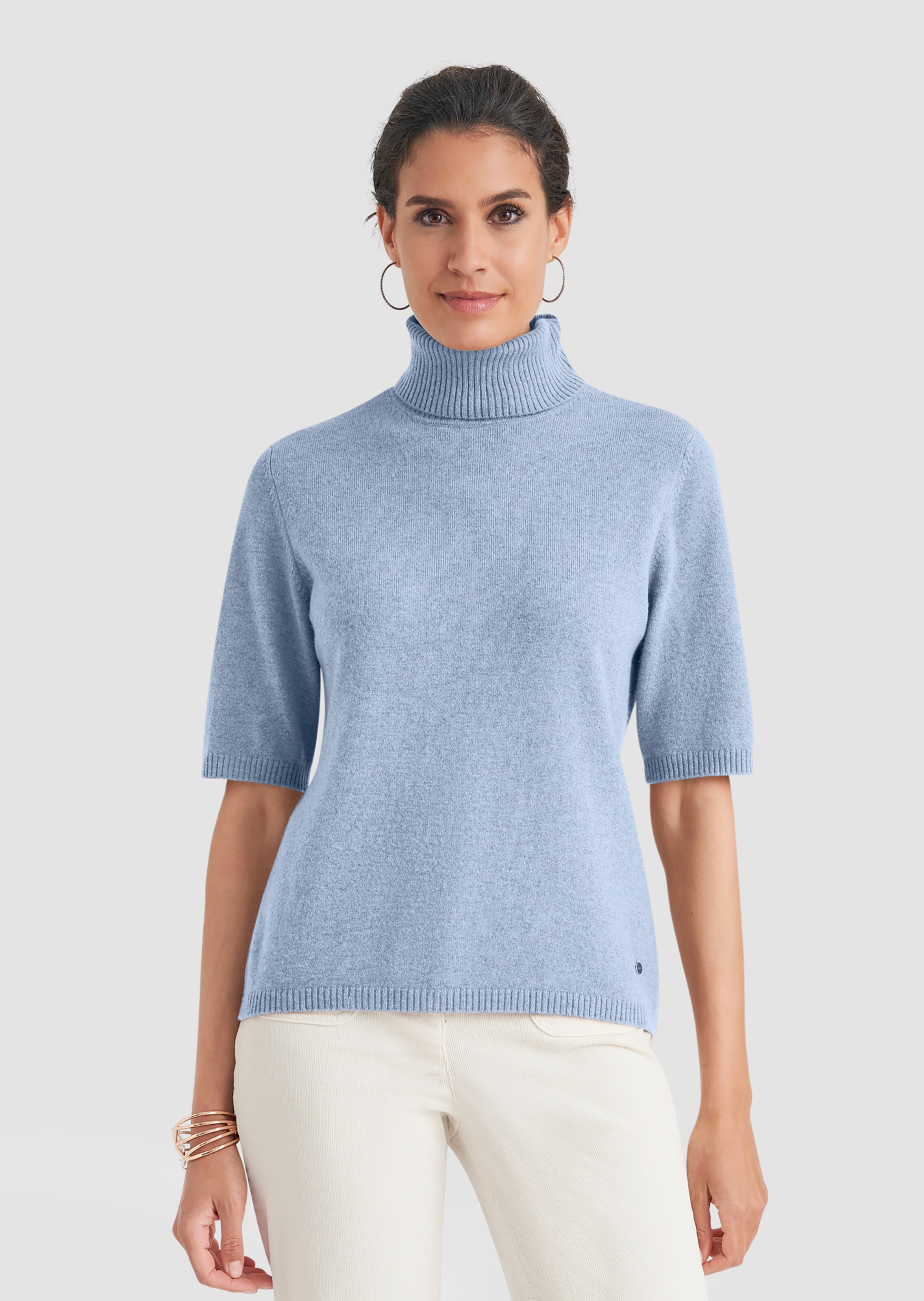 Kaschmirpullover mit Rollkragen