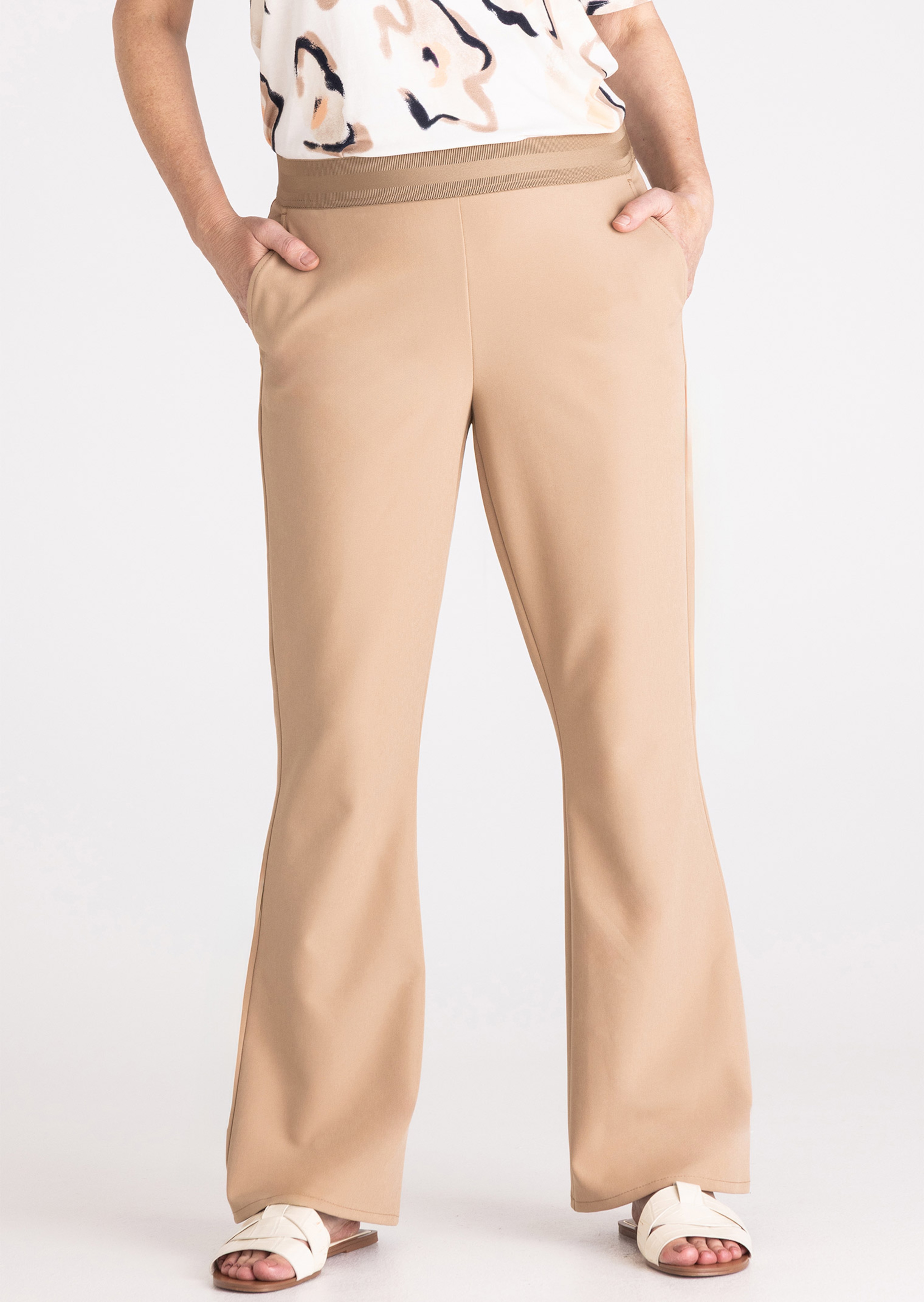 Verkürzte Hose aus Power-Stretch