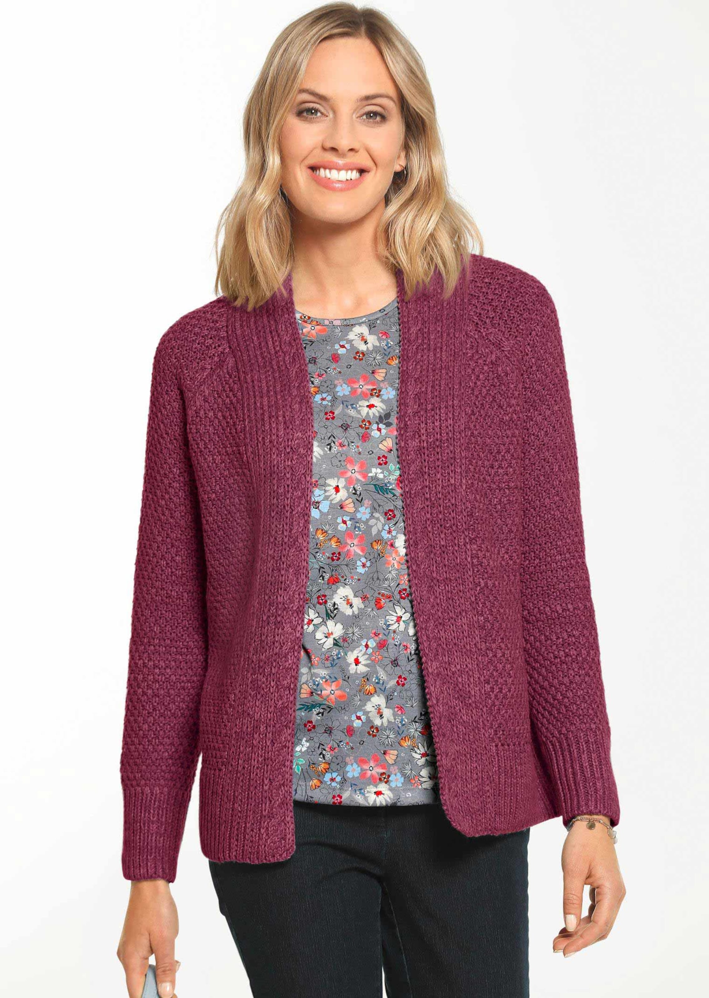 Zeitlose Strickjacke in Grobstrick