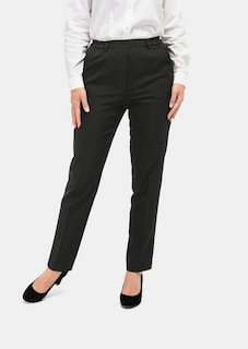 Kreukarme broek MARTHA met elastische tailleband thumbnail 1