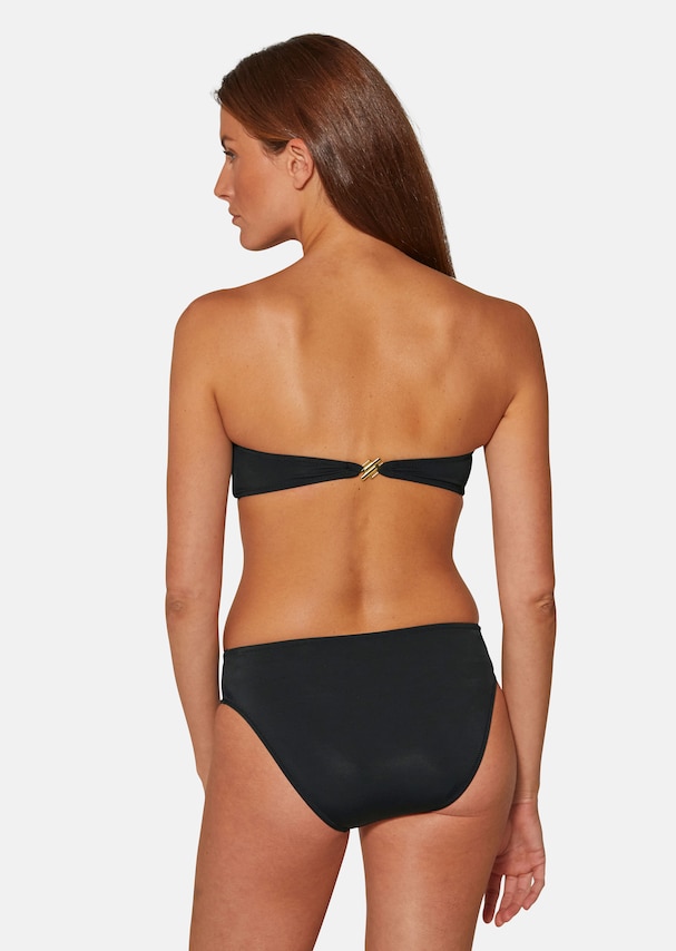 Bandeau bikini with drape effect 2