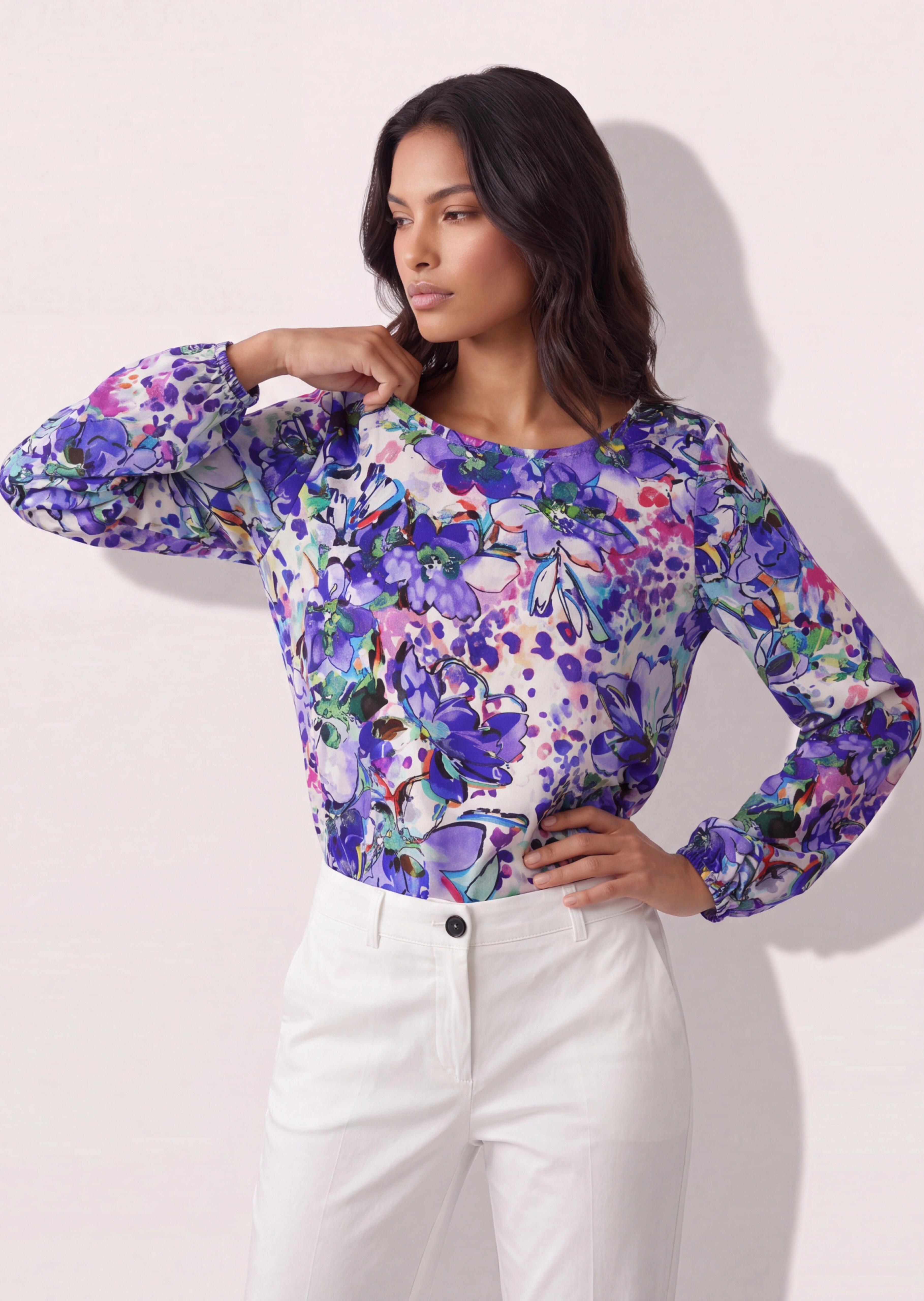 Bluse mit Blumenprint