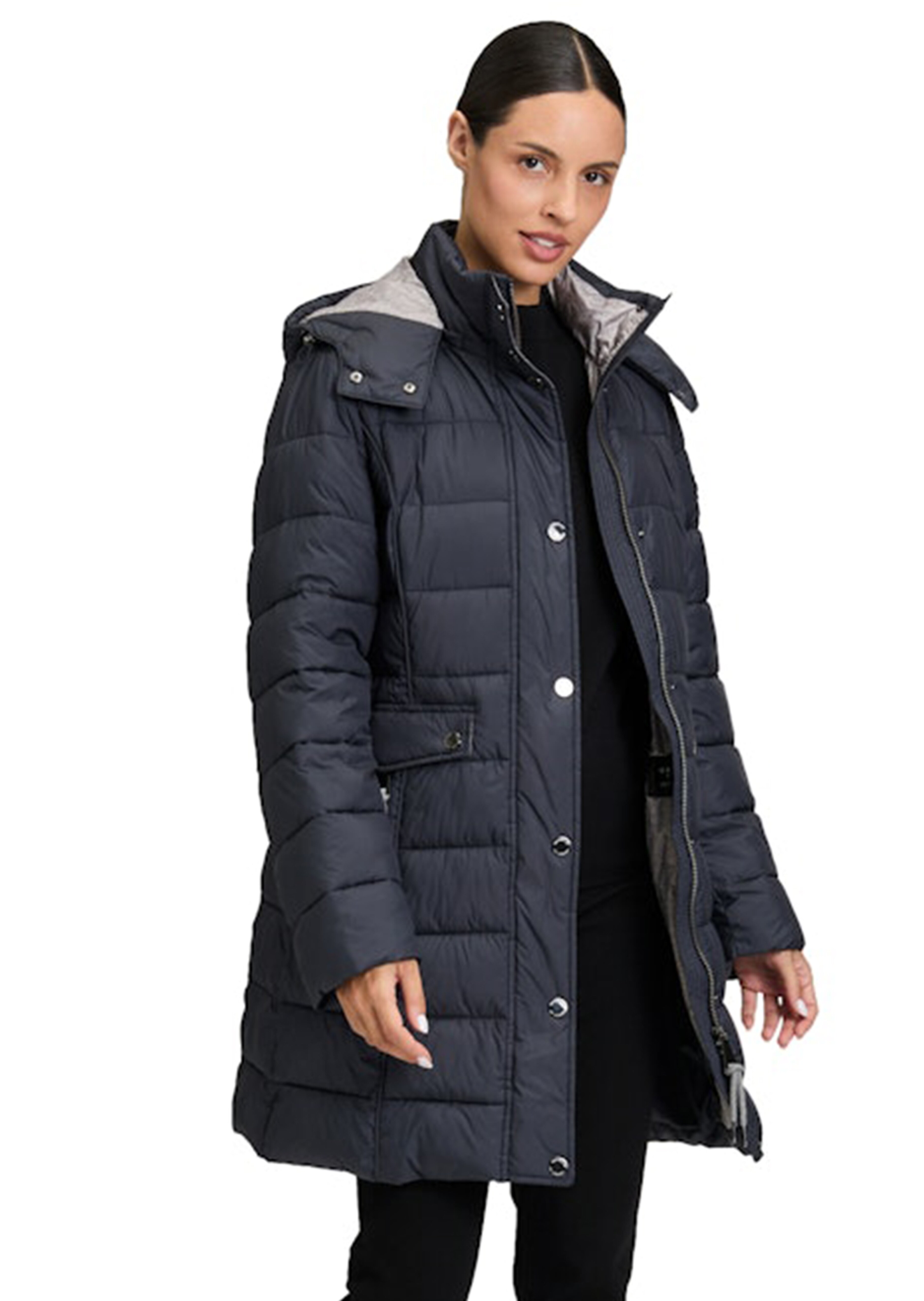 Manteau matelassé à capuche amovible