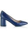 Escarpins en cuir à talons bloc thumbnail 4
