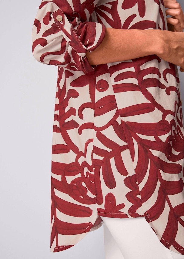 Bluse mit grafischem Druck 4