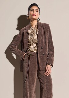 Zweireihiger Blazer in Cord-Optik thumbnail 1