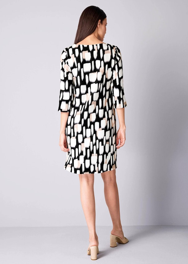 Etuikleid mit Paspelierungen aus elastischer Webware 2