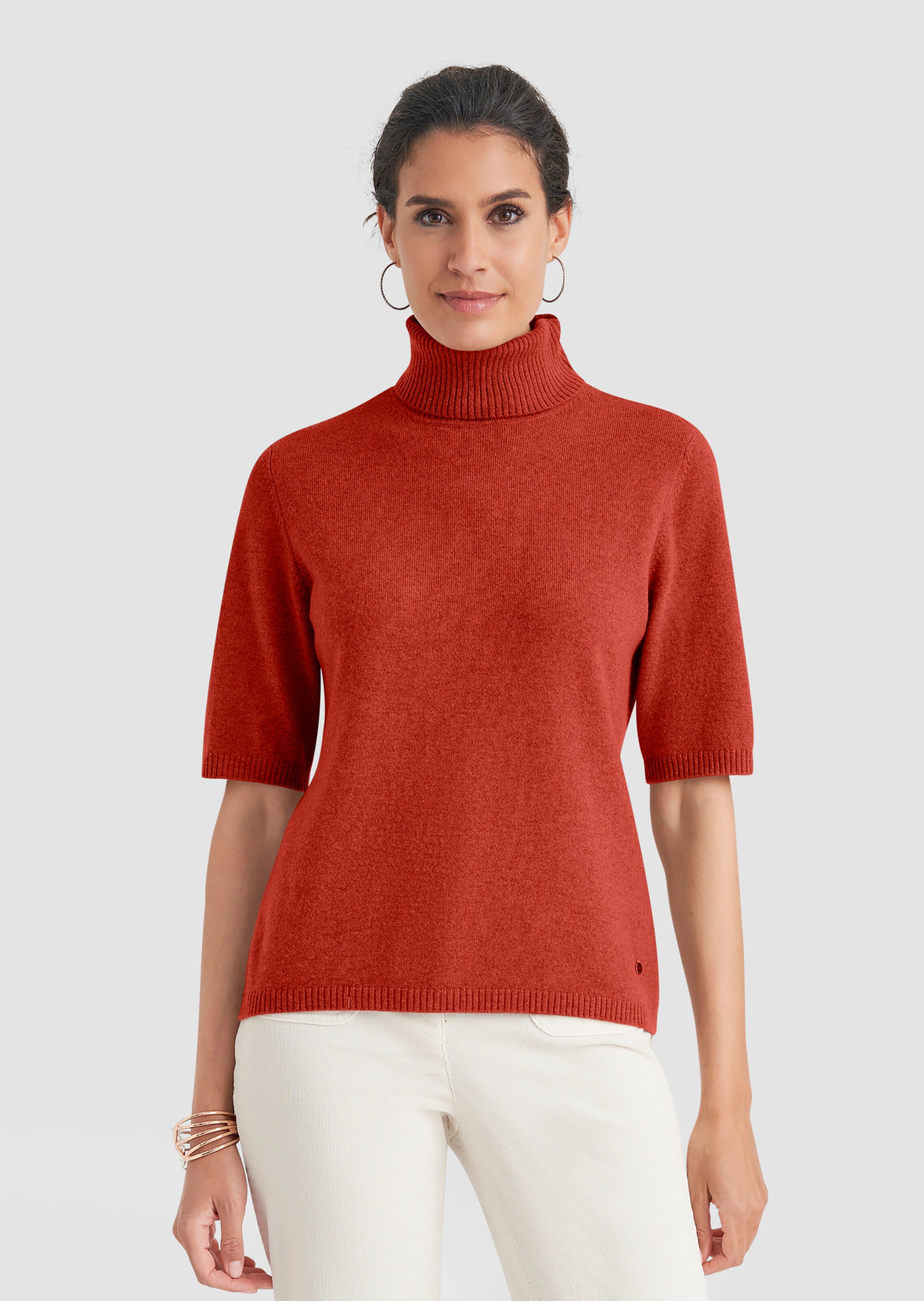 Kaschmirpullover mit Rollkragen