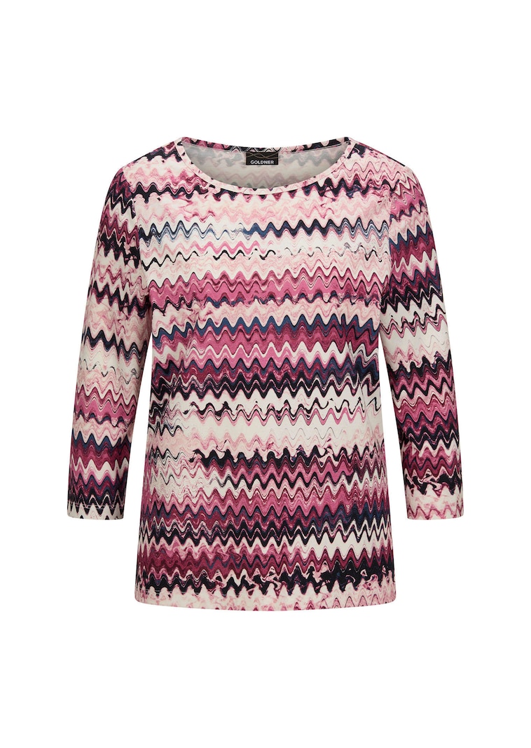 Jersey-Shirt mit 3/4-Ärmeln