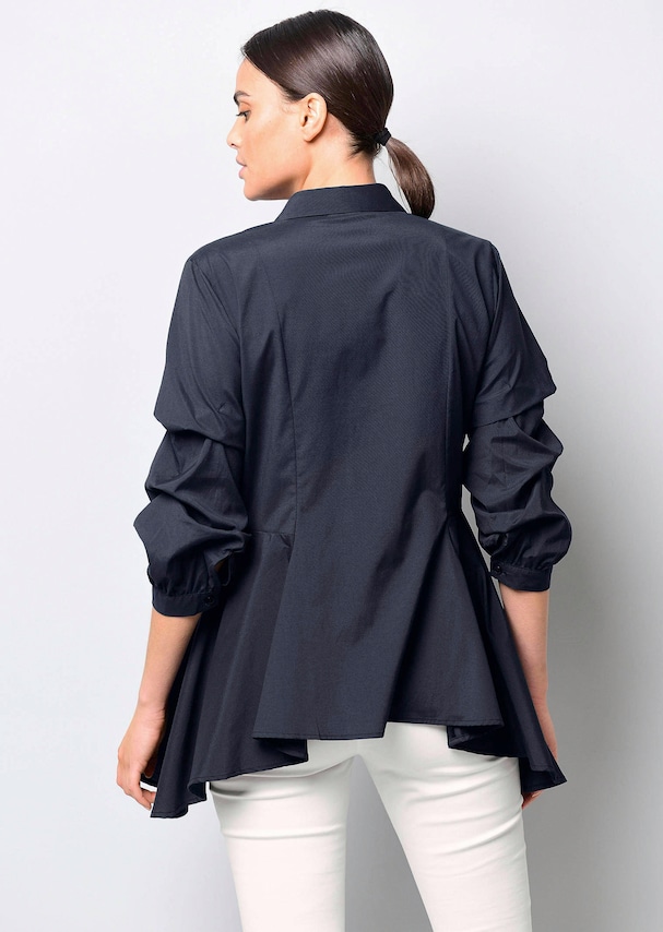 Bluse mit gerafftem Ärmel 2