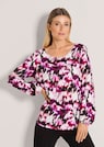 Viskose-Bluse mit Rundhalsausschnitt thumbnail 1