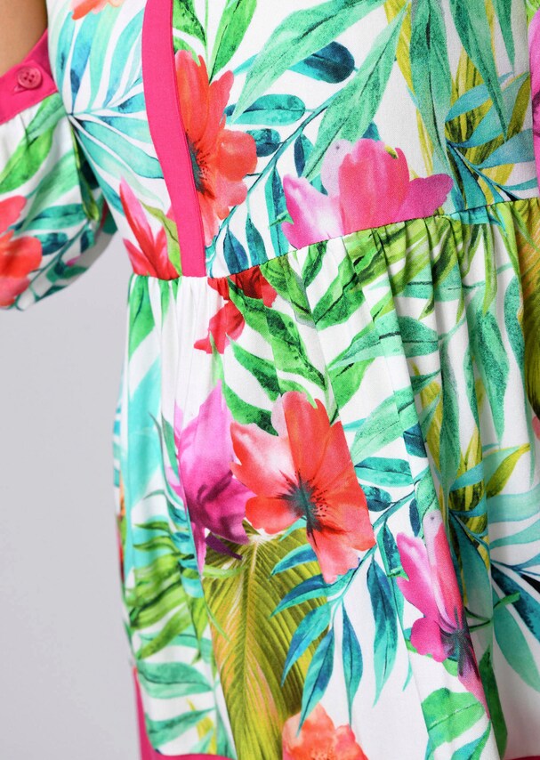 Tunika mit sommerlichem floralen Dessin 4