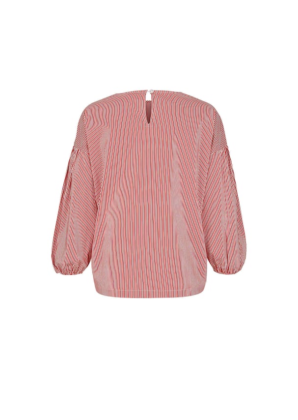 Streifenbluse mit Rundhalsausschnitt 5