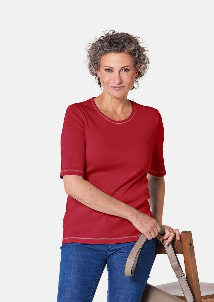 Basic shirt van puur katoen