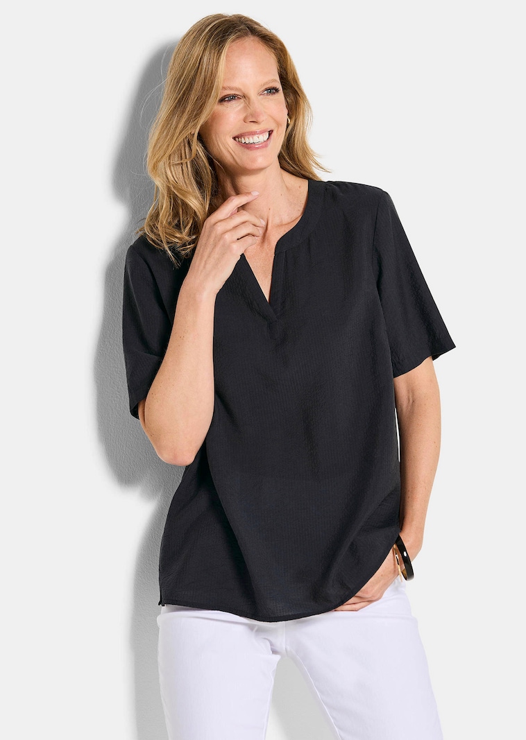 Pflegeleichte Bluse aus Seersucker