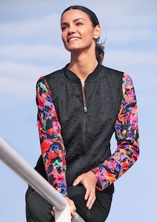 Jacket with trendy floral sleeves thumbnail 7