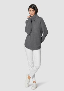 Capuchon jumper in rib knit thumbnail 2